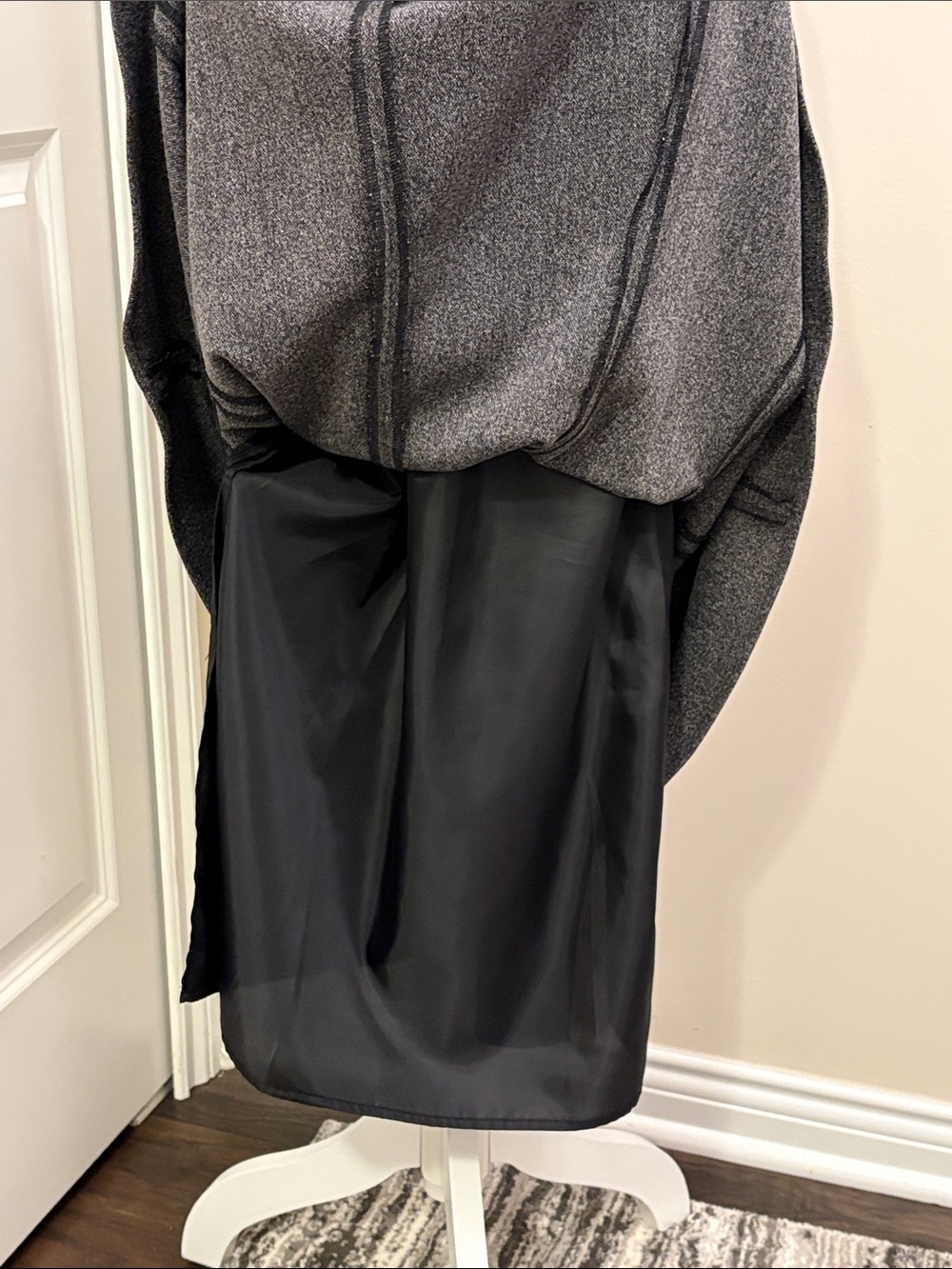 Jones Wear Gray A-Line Flared Midi Skirt - Picture 5 of 14
